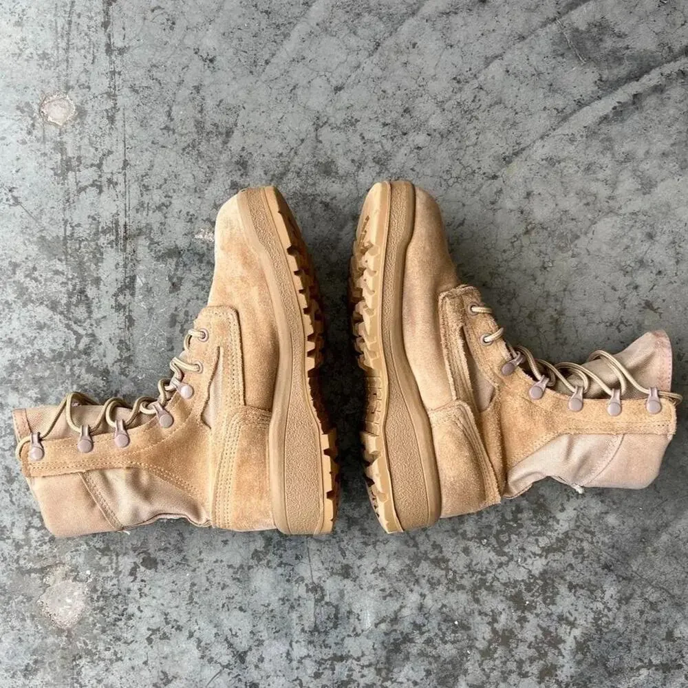 Belleville tan suede